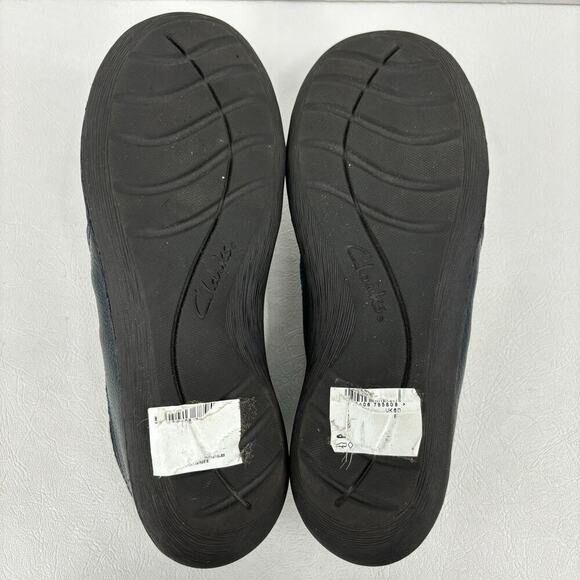Clarks Collection Fianna Still Loafer Casual Comfort Shoes Blue Leather Size 8.5 - Picture 8 of 8